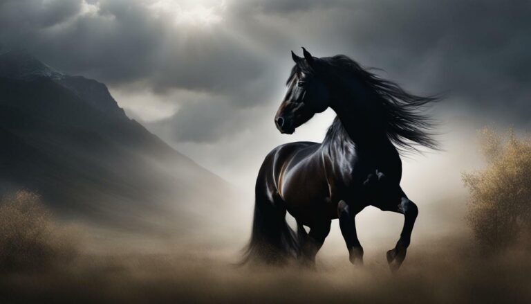black horse symbolism and spiritual meaning
