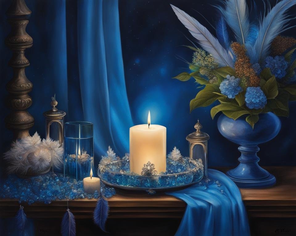 interpretation of blue candles