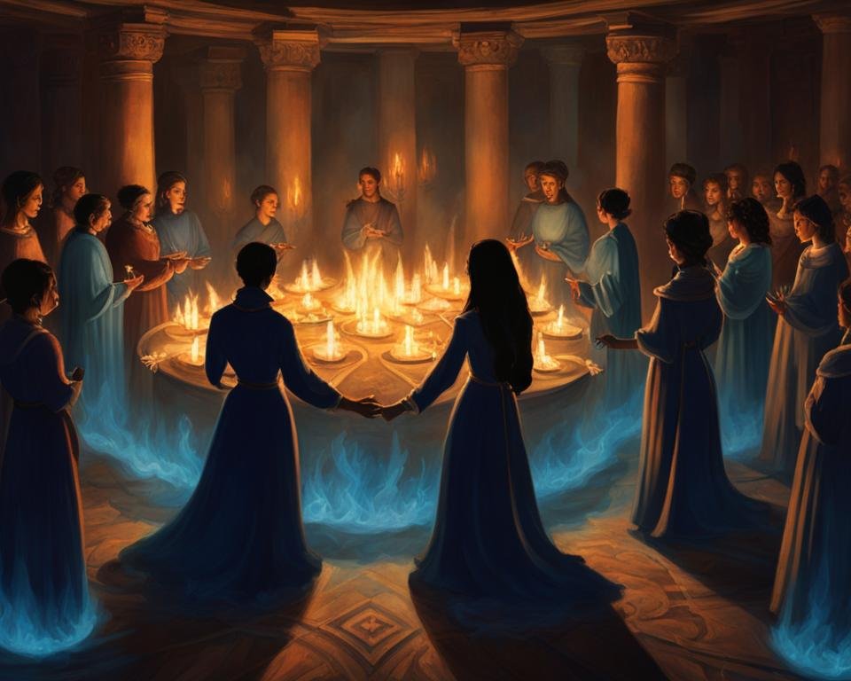 use of blue candles in rituals